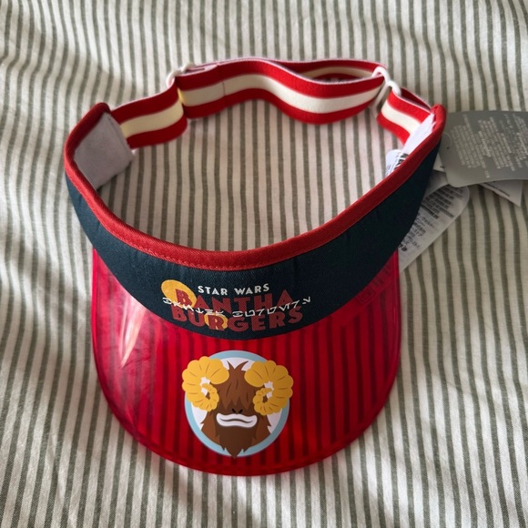 Star Wars Other - NWT Disney Parks 2023 Star Wars Galaxy's Edge Bantha Burgers Red Visor